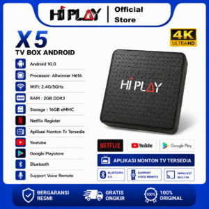 Hiplay X5 Android TV Box 2GB/16GB Support Bluetooth Bisa COD